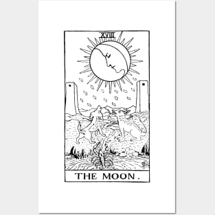 Moon Tarot in black Posters and Art